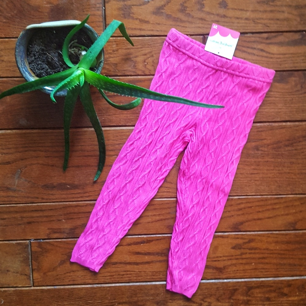 Jumping Beans Toddler girls pink leggings NWT
